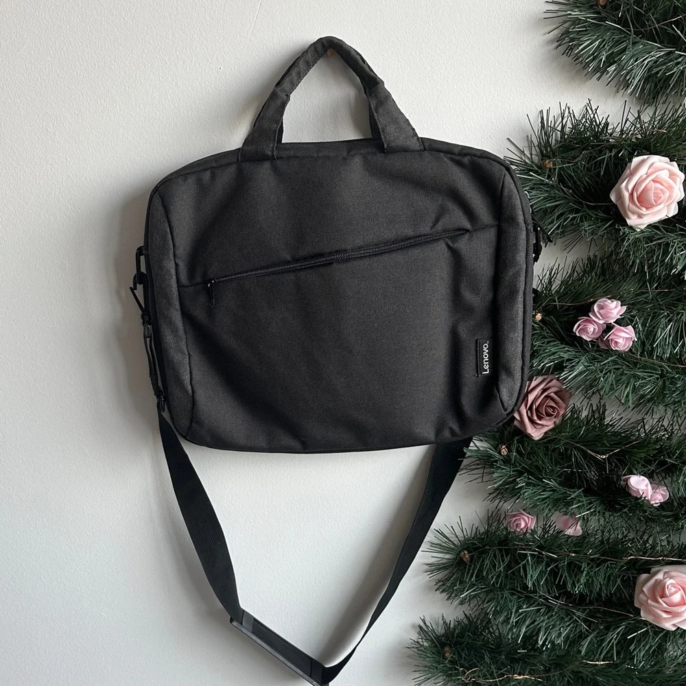 Lenovo Black Laptop Bag with Shoulder Strap